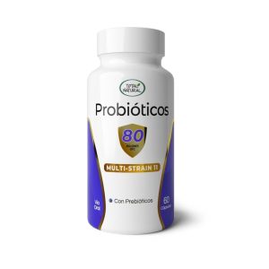 Probioticos 80 + Inulina 60 capsulas Total Natural