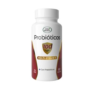 Probioticos 100 + Inulina 60 capsulas Total Natural